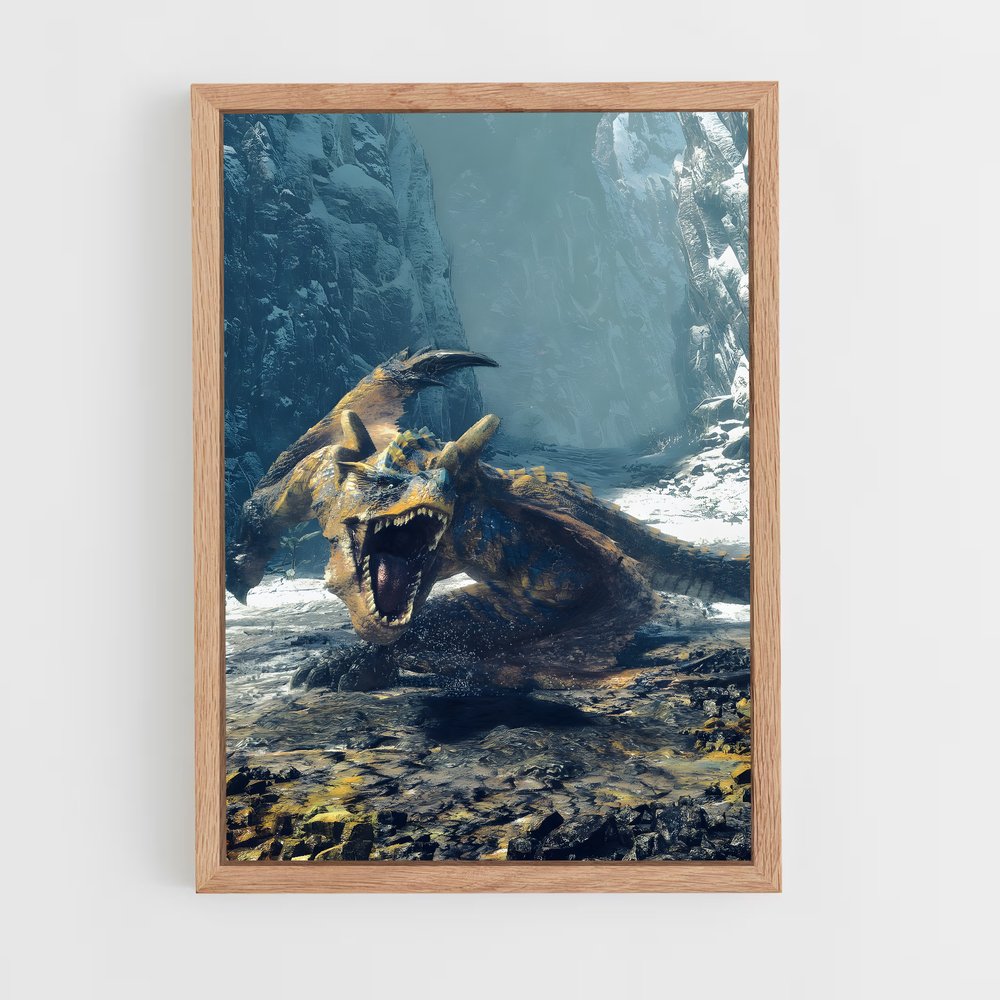 Poster Tigrex sur la Plage – affiche Monster Hunter (vue 4)