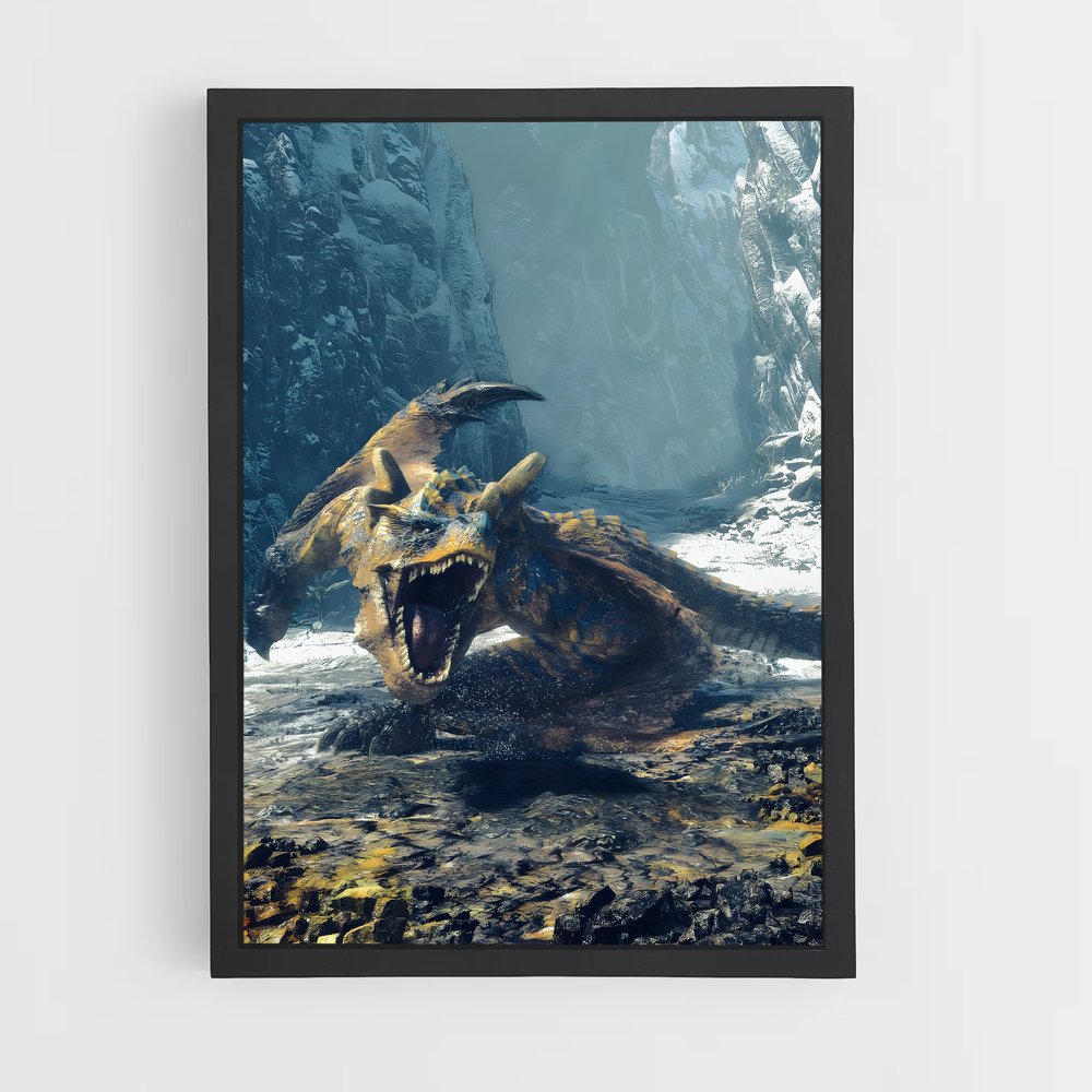 Poster Tigrex sur la Plage – affiche Monster Hunter (vue 2)
