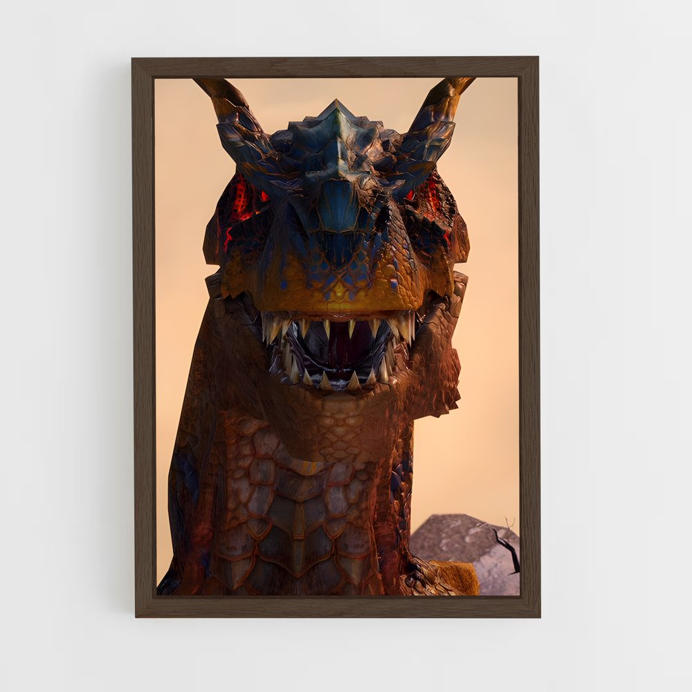 Poster Tigrex Enflammé – affiche Monster Hunter (vue 5)