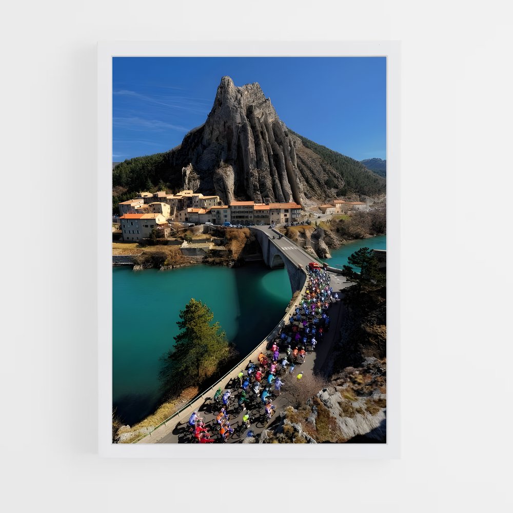 Poster Descente Vertigineuse – affiche Cyclisme (vue 3)