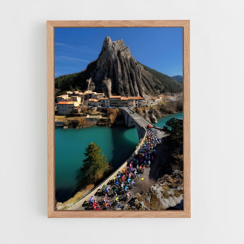 Poster Descente Vertigineuse – affiche Cyclisme (vue 4)