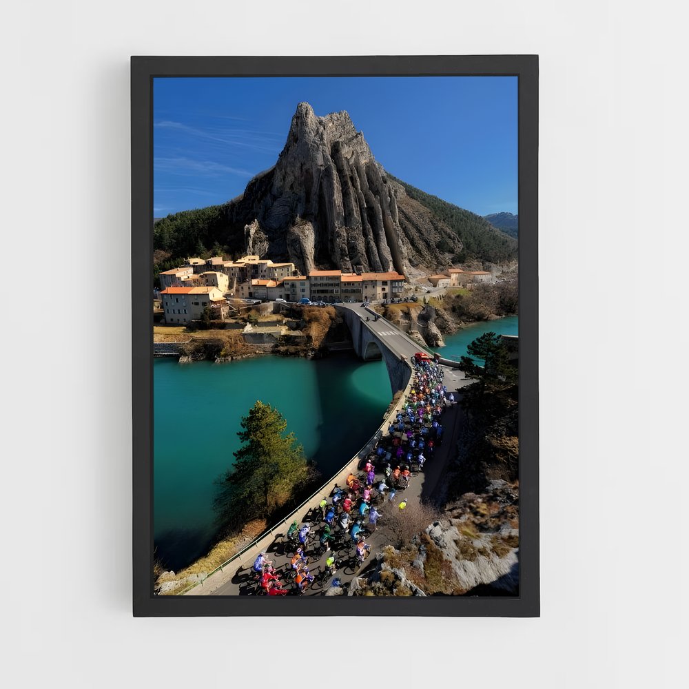 Poster Descente Vertigineuse – affiche Cyclisme (vue 2)