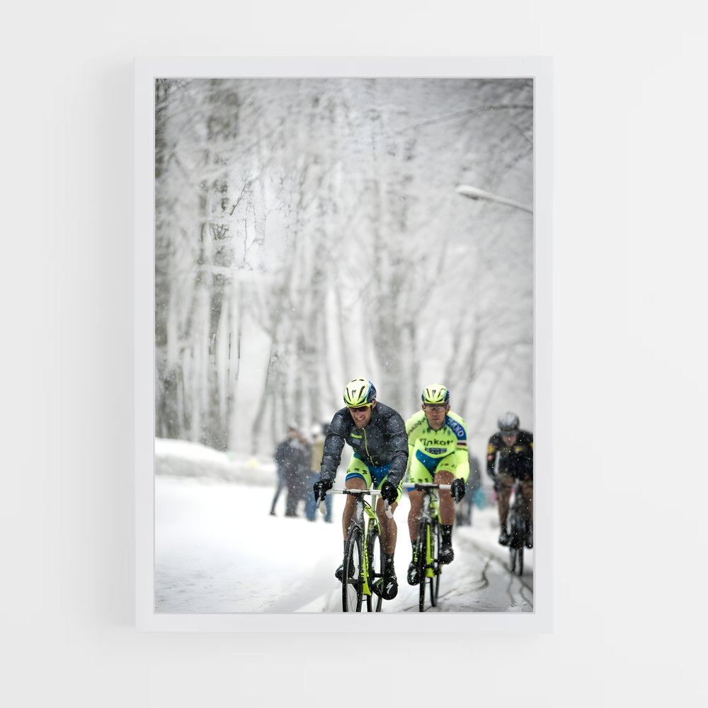 Poster La Route Glacée – affiche Cyclisme (vue 3)