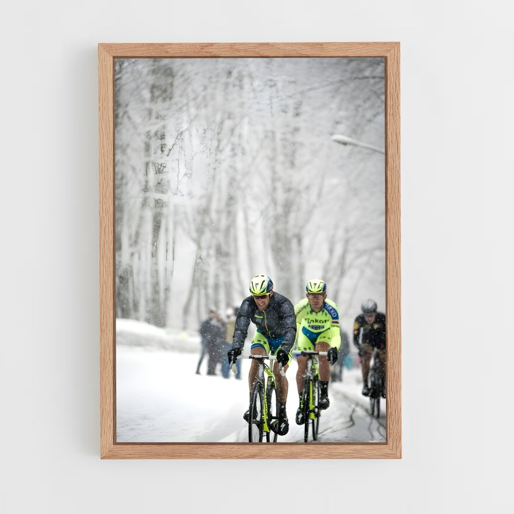 Poster La Route Glacée – affiche Cyclisme (vue 4)