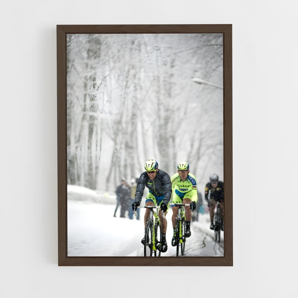 Poster La Route Glacée – affiche Cyclisme (vue 5)