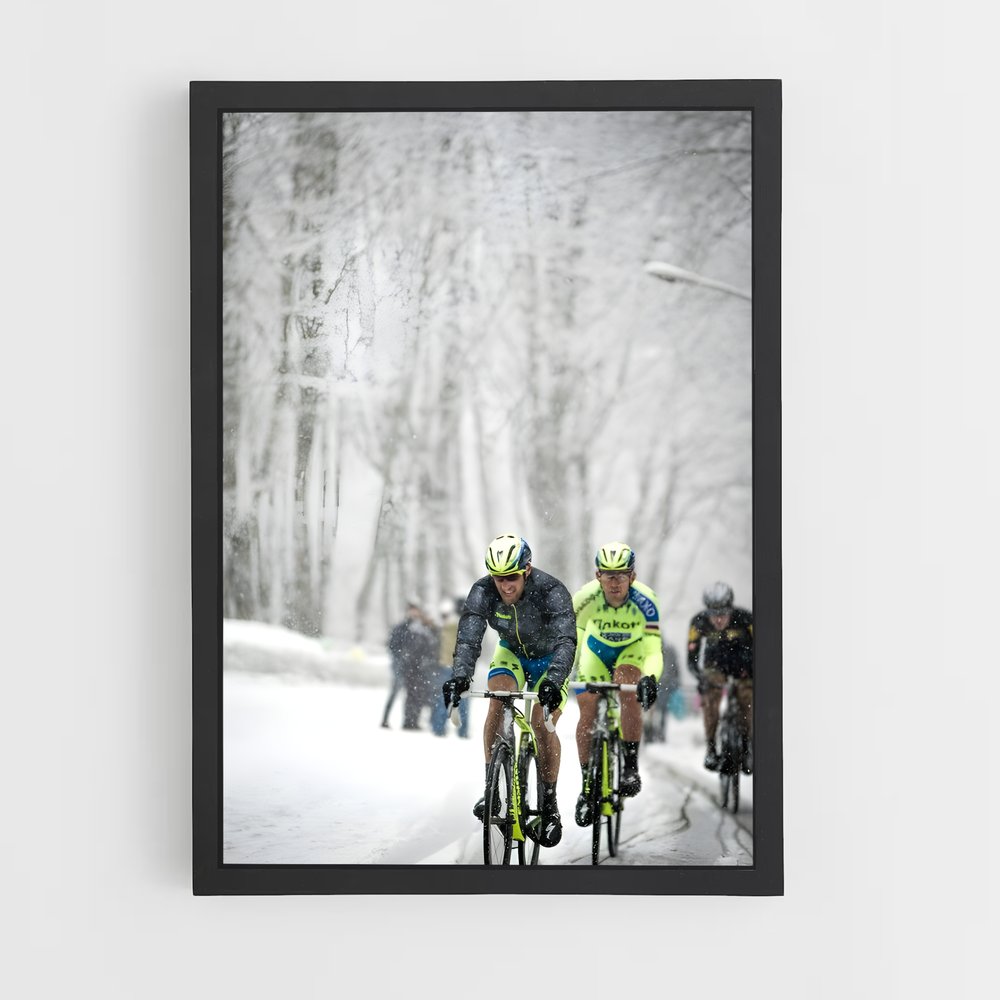 Poster La Route Glacée – affiche Cyclisme (vue 2)