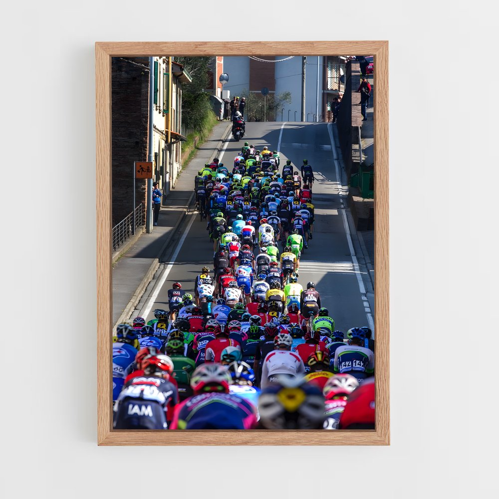 Poster Cyclistes en Folie – affiche Cyclisme (vue 4)