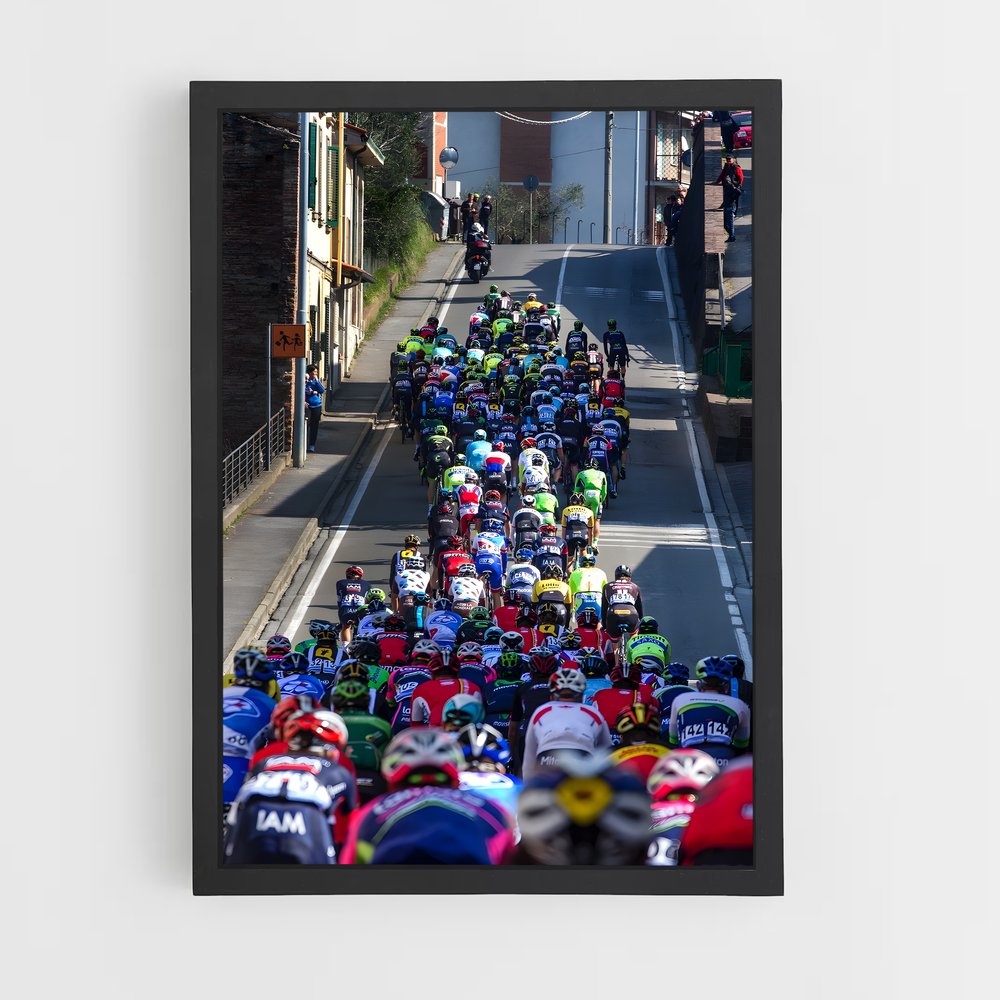 Poster Cyclistes en Folie – affiche Cyclisme (vue 2)