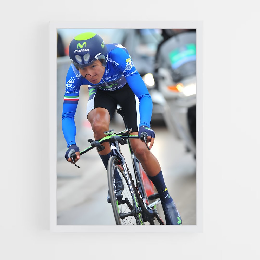 Poster Pédalant sous le Soleil – affiche Cyclisme (vue 3)