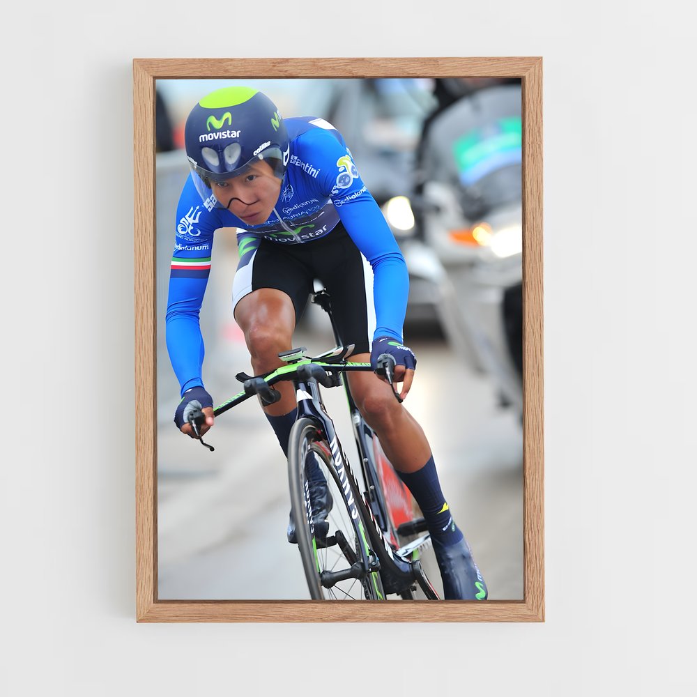Poster Pédalant sous le Soleil – affiche Cyclisme (vue 4)