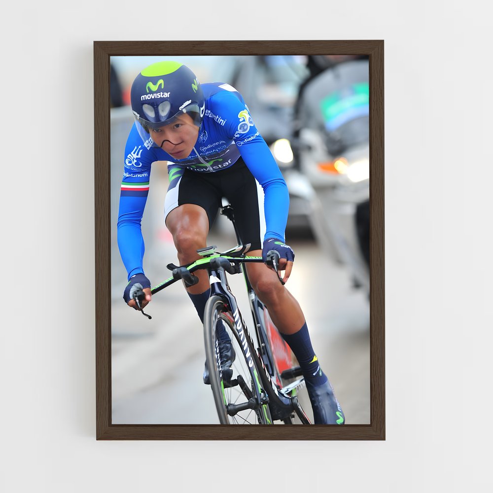 Poster Pédalant sous le Soleil – affiche Cyclisme (vue 5)