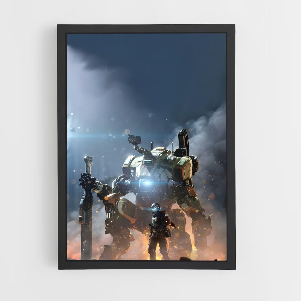 Poster Titan au Cœur de la Ville – affiche Titanfall (vue 2)