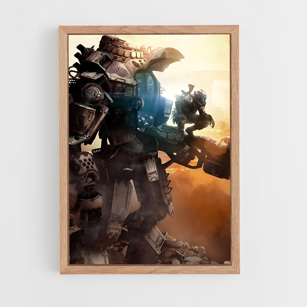 Poster Titan en Sable – affiche Titanfall (vue 4)