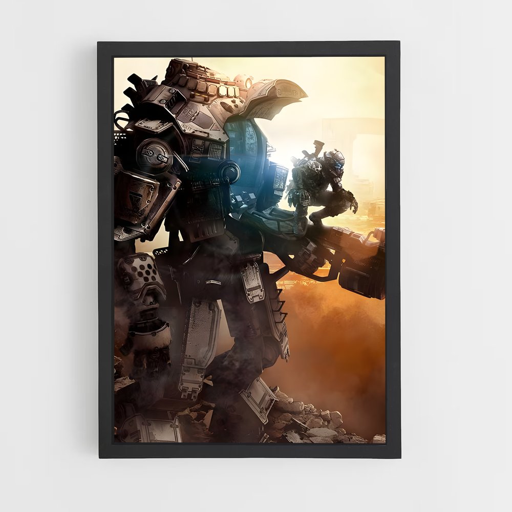 Poster Titan en Sable – affiche Titanfall (vue 2)