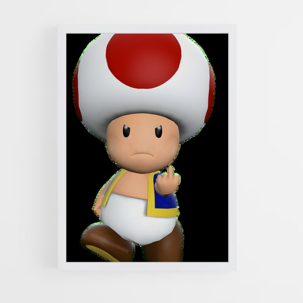 Poster Mushroom Adventure – affiche Mario (vue 3)