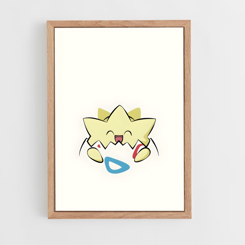Poster Togepi Éclatant – affiche Pokemon (vue 4)