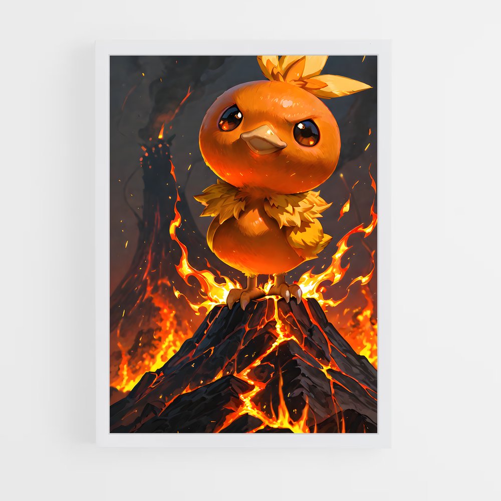 Poster Torchic Mignonnerie – affiche Pokemon (vue 3)