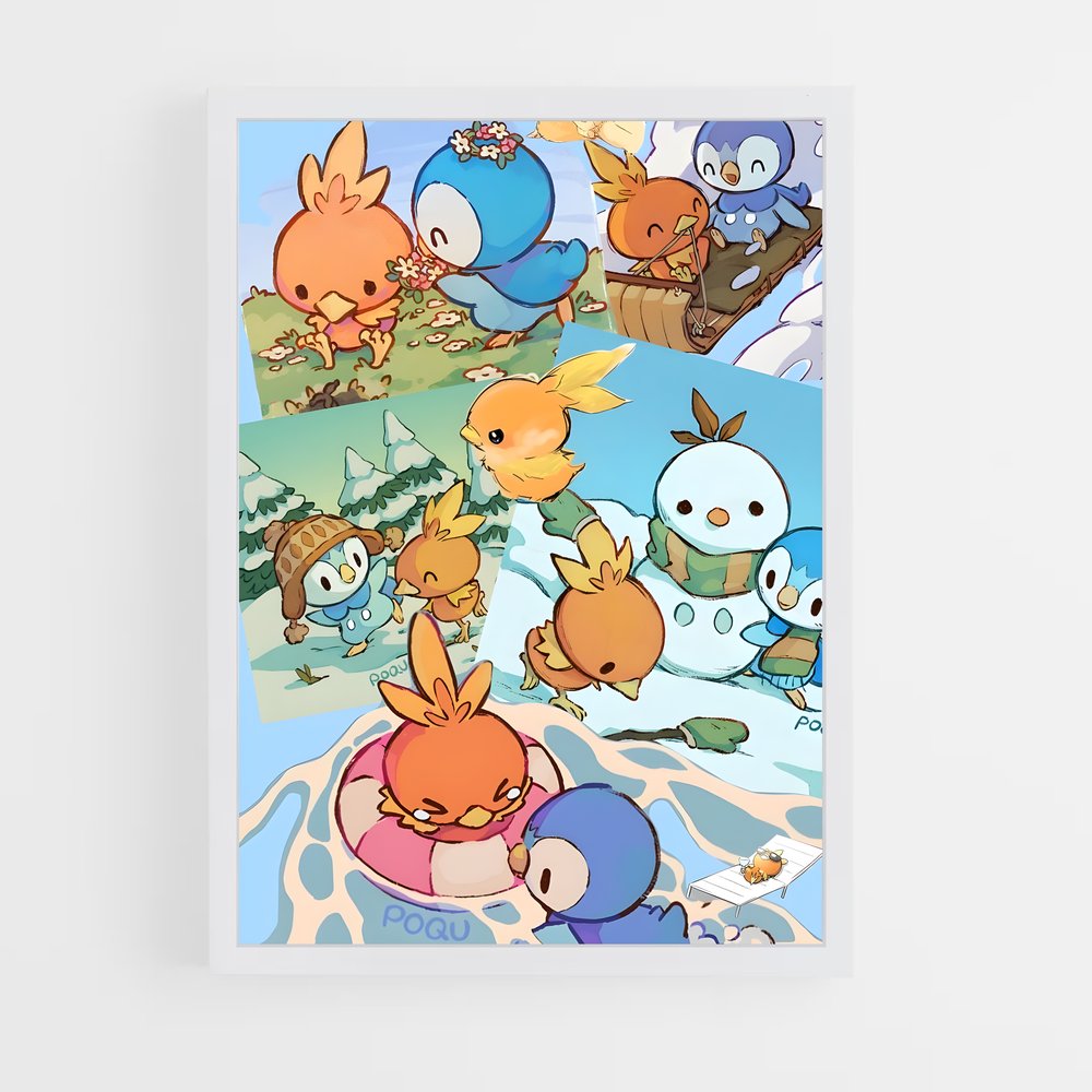 Poster Torchic Fever – affiche Pokemon (vue 3)