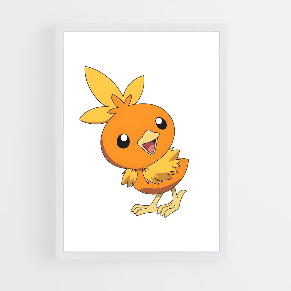 Poster Torchic Sourire – affiche Pokemon (vue 3)