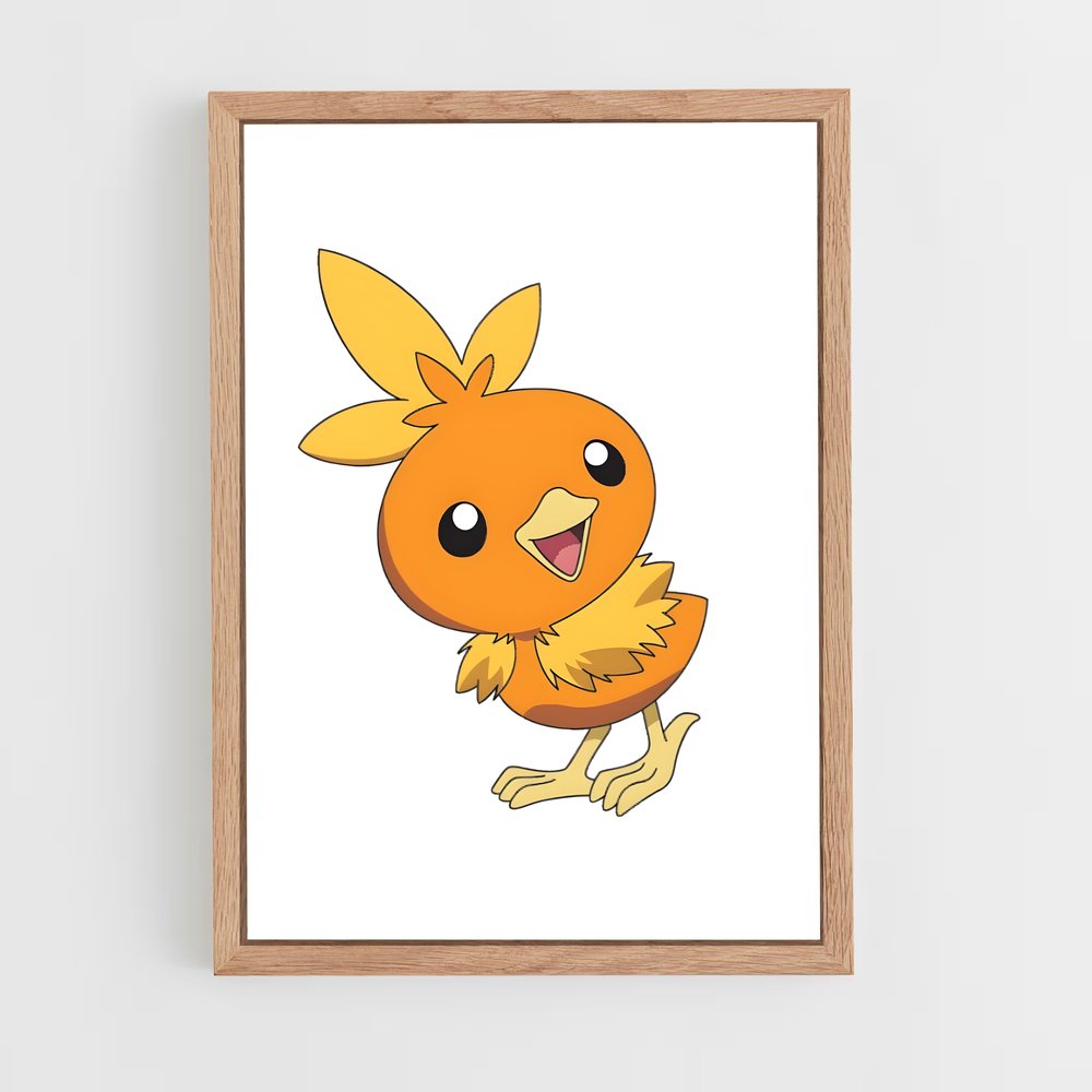 Poster Torchic Sourire – affiche Pokemon (vue 4)