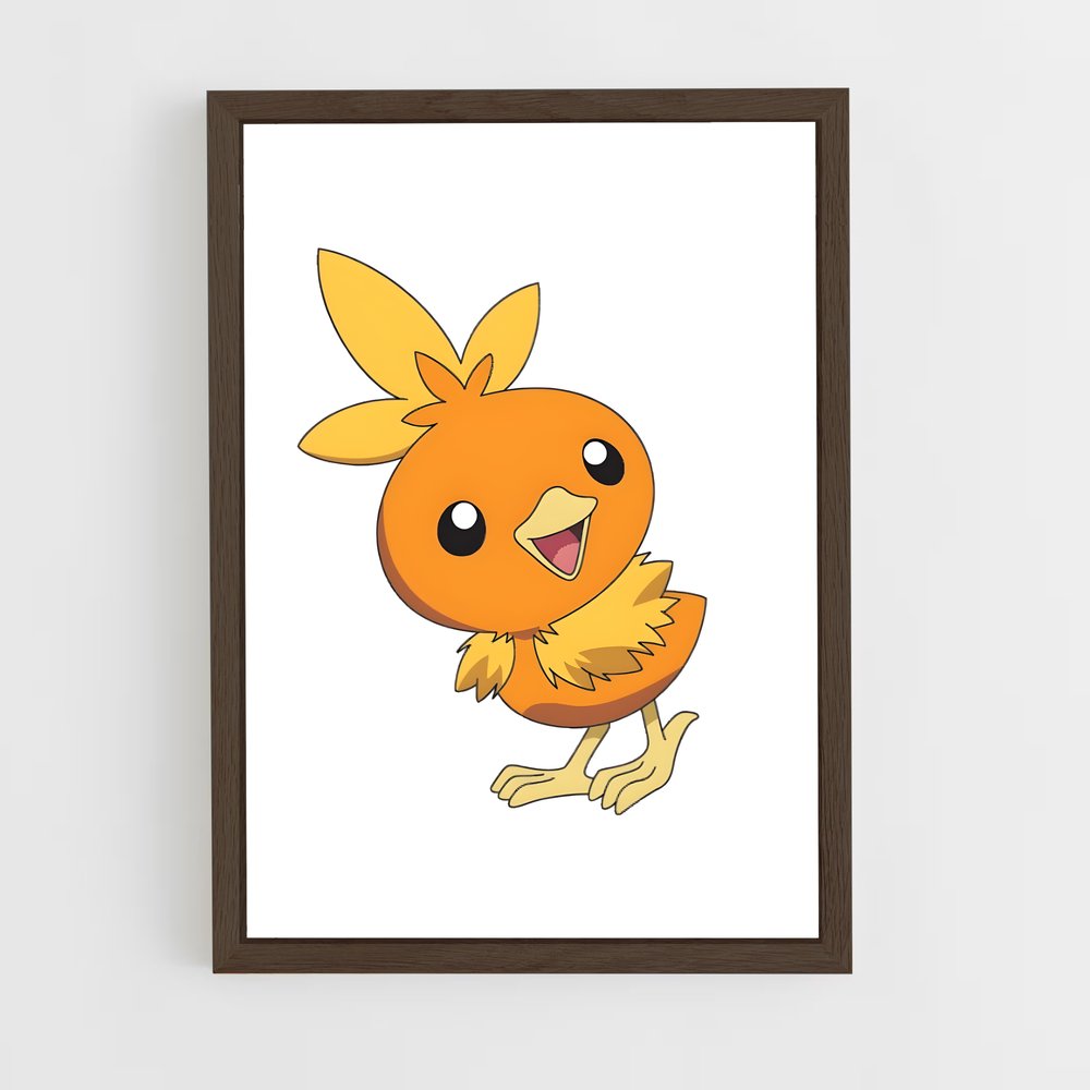 Poster Torchic Sourire – affiche Pokemon (vue 5)