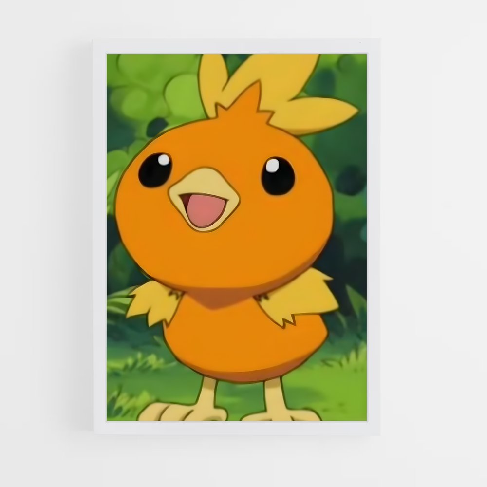 Poster Flamme de Torchic – affiche Pokemon (vue 3)