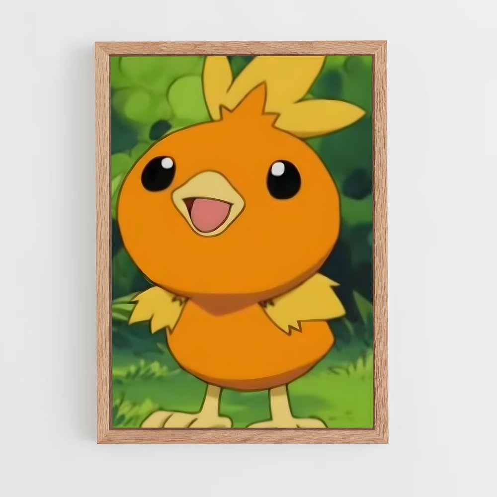 Poster Flamme de Torchic – affiche Pokemon (vue 4)