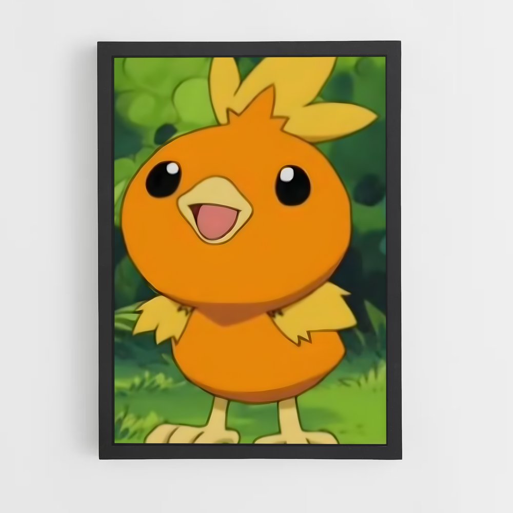 Poster Flamme de Torchic – affiche Pokemon (vue 2)