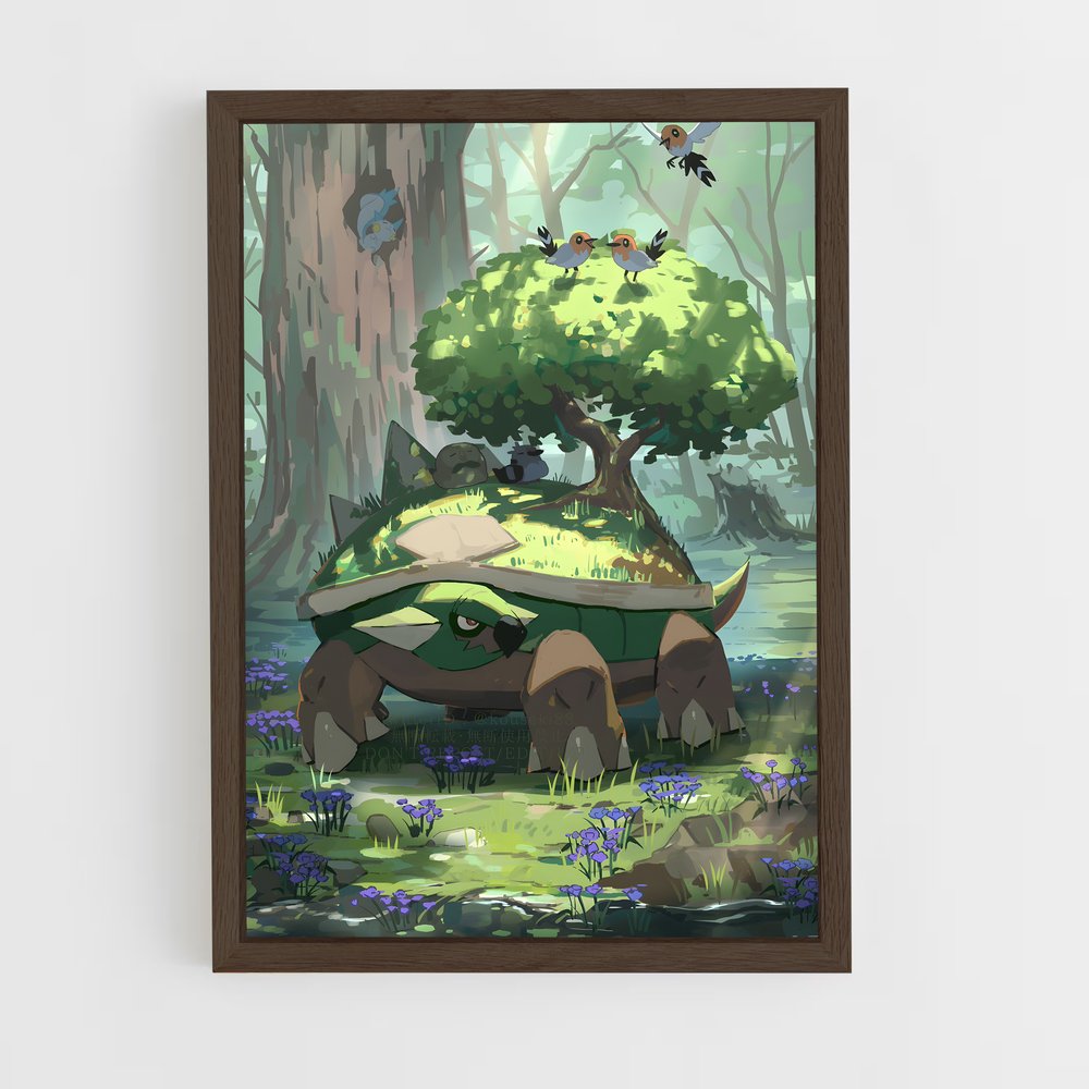 Poster La Tortue Forestière – affiche Pokemon (vue 5)