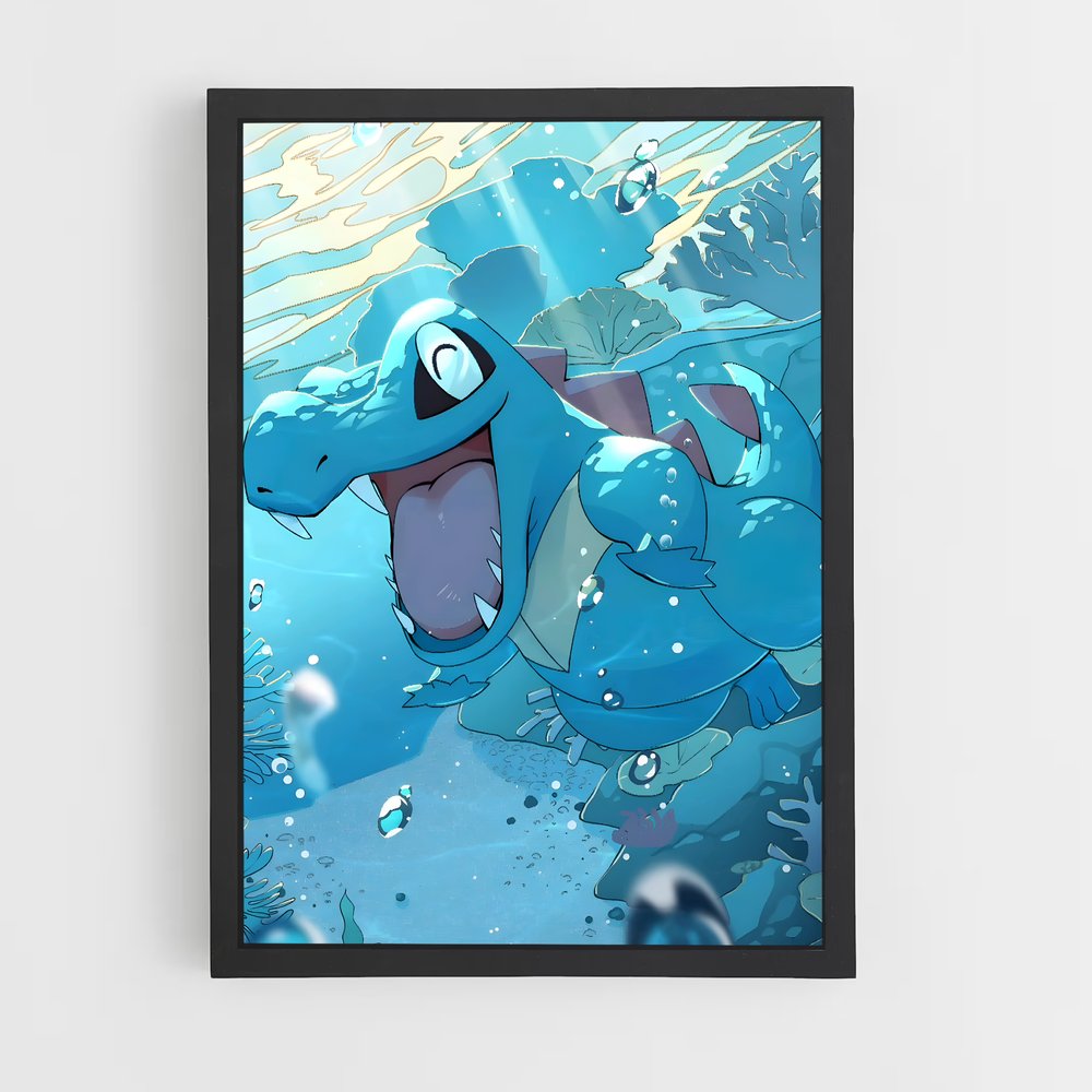 Poster Sourire Aquatique – affiche Pokemon (vue 2)