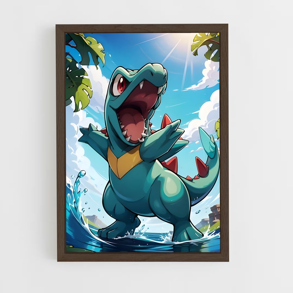 Poster Sourire de Totodile – affiche Pokemon (vue 5)