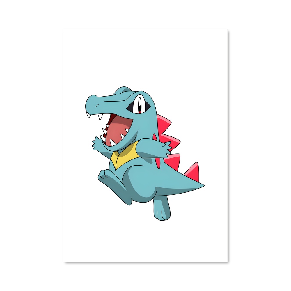 Poster Totodile Cool – affiche Pokemon