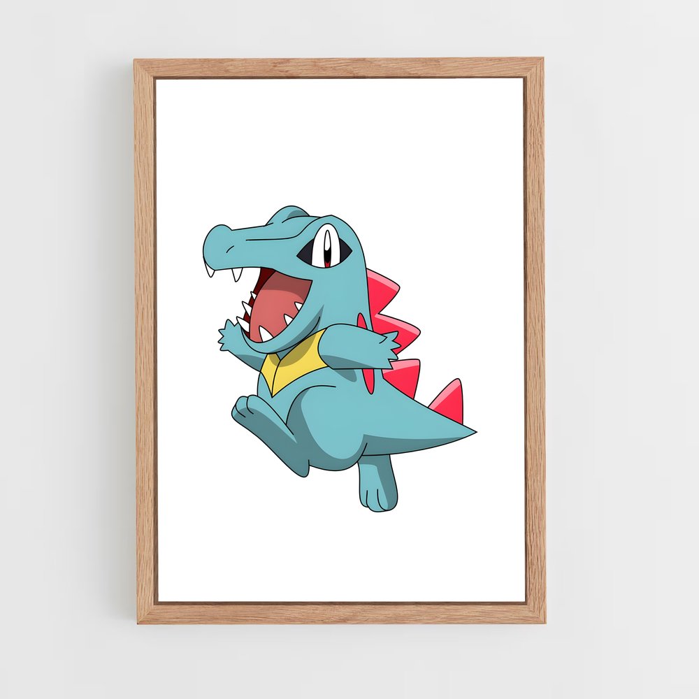 Poster Totodile Cool – affiche Pokemon (vue 4)