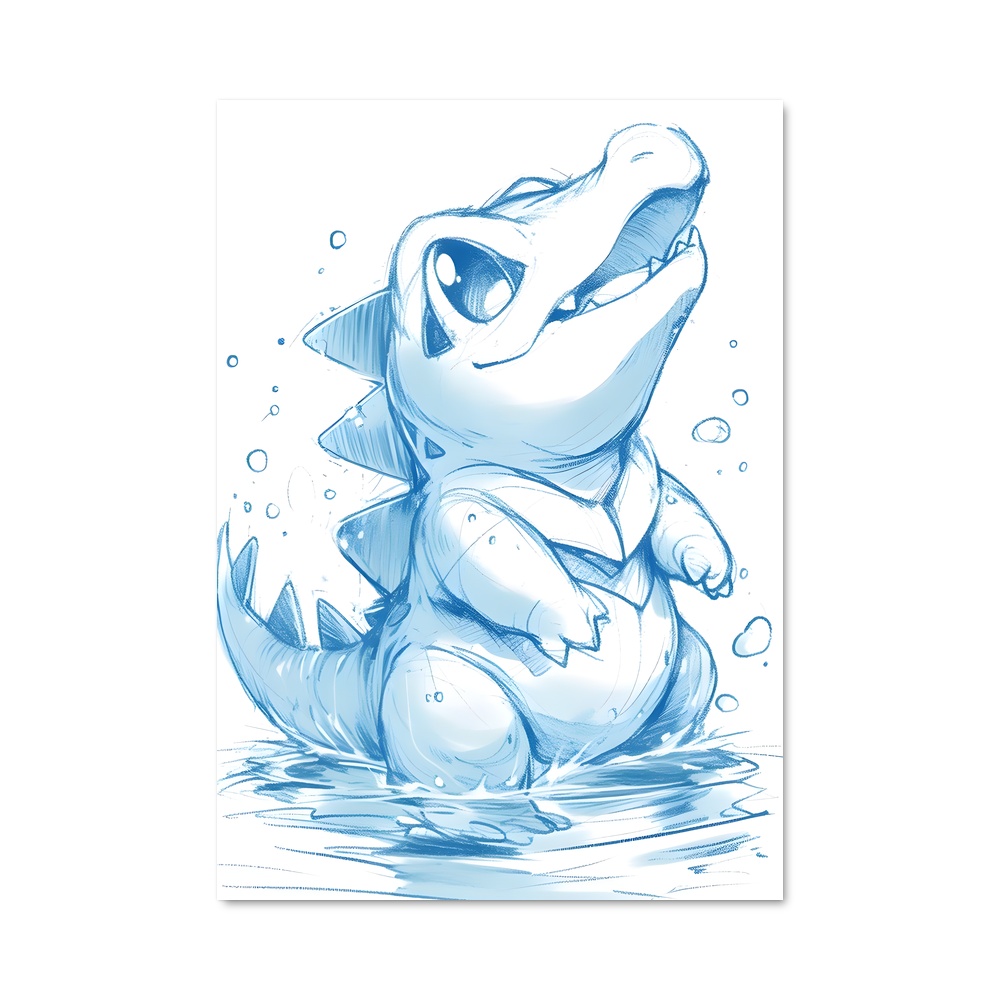 Poster Baby Shark Splash – affiche Pokemon