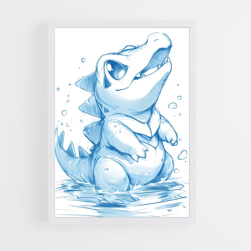 Poster Baby Shark Splash – affiche Pokemon (vue 3)