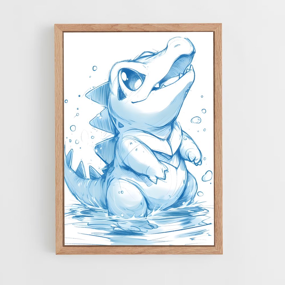 Poster Baby Shark Splash – affiche Pokemon (vue 4)