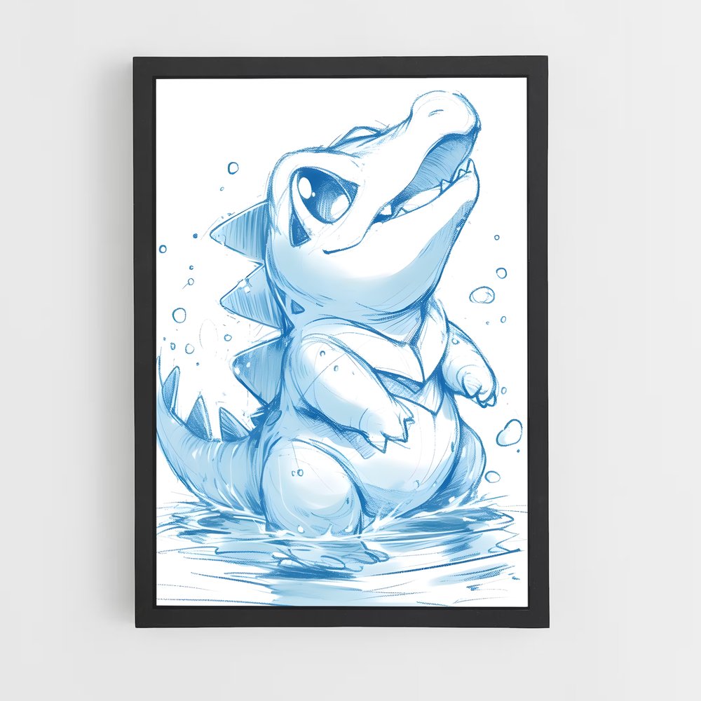 Poster Baby Shark Splash – affiche Pokemon (vue 2)