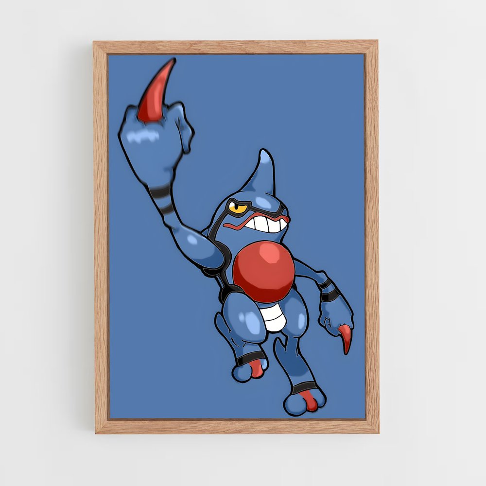 Poster Toxicroak en Folie – affiche Pokemon (vue 4)