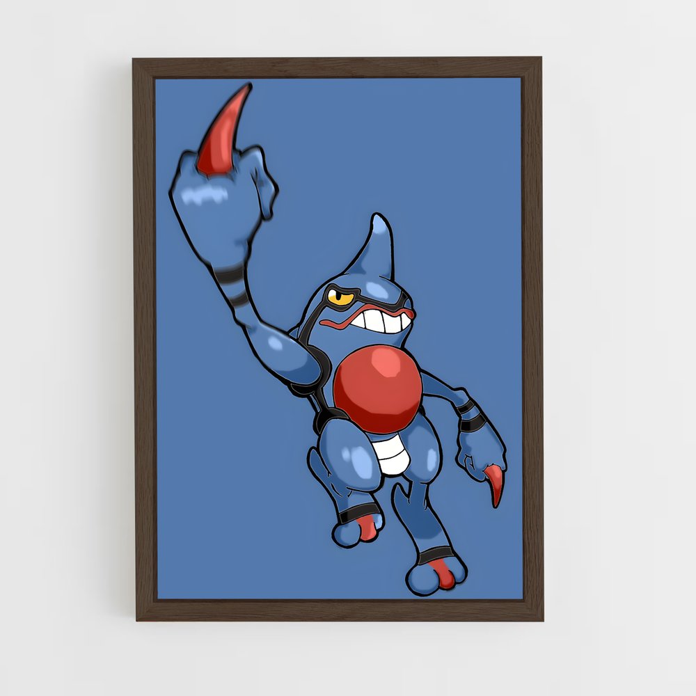 Poster Toxicroak en Folie – affiche Pokemon (vue 5)