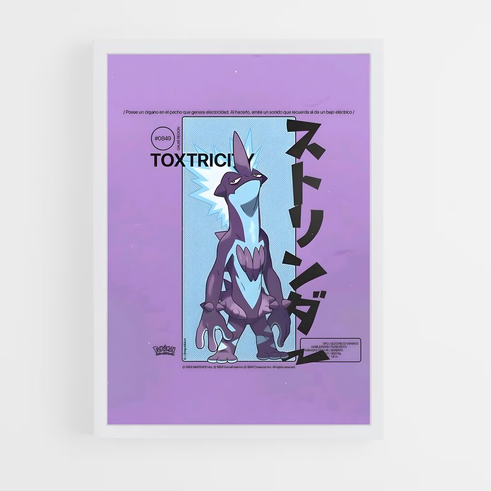 Poster Toxtricity Funky – affiche Pokemon (vue 3)