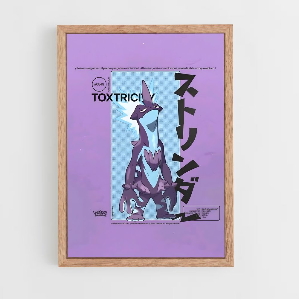 Poster Toxtricity Funky – affiche Pokemon (vue 4)