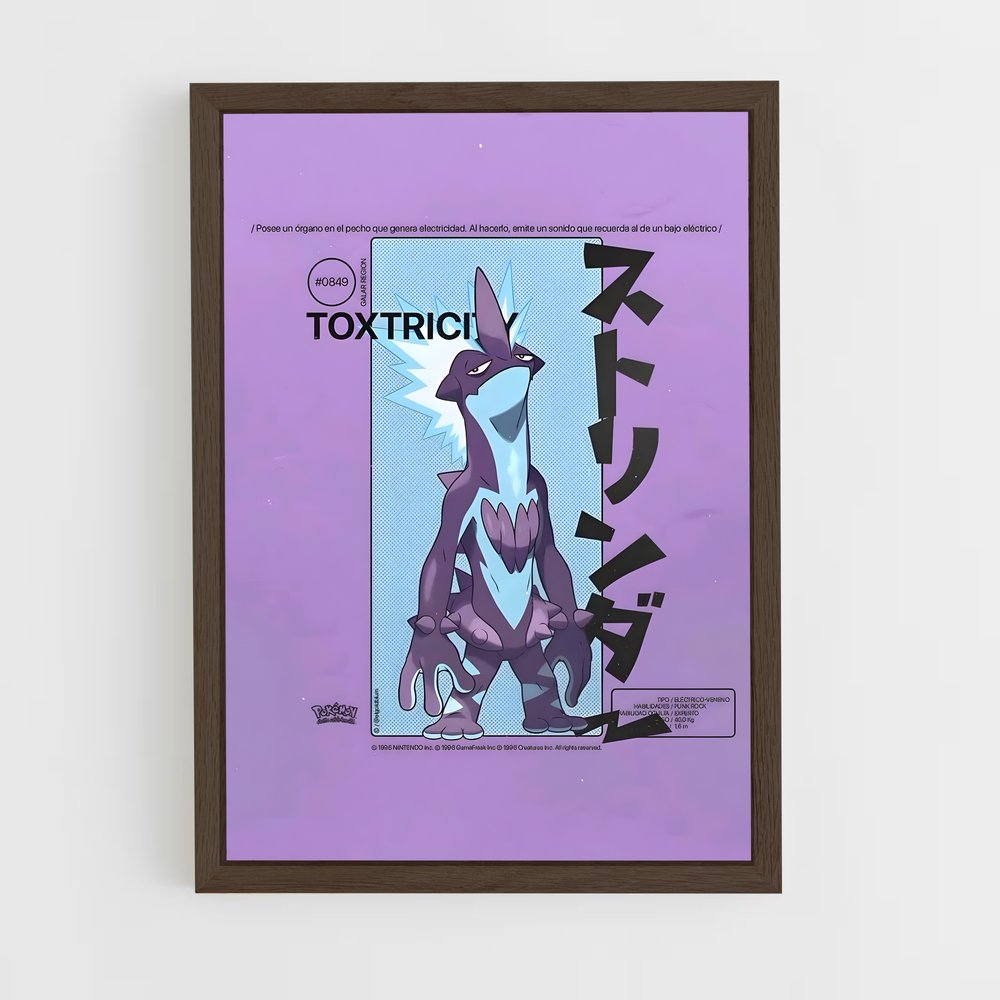 Poster Toxtricity Funky – affiche Pokemon (vue 5)