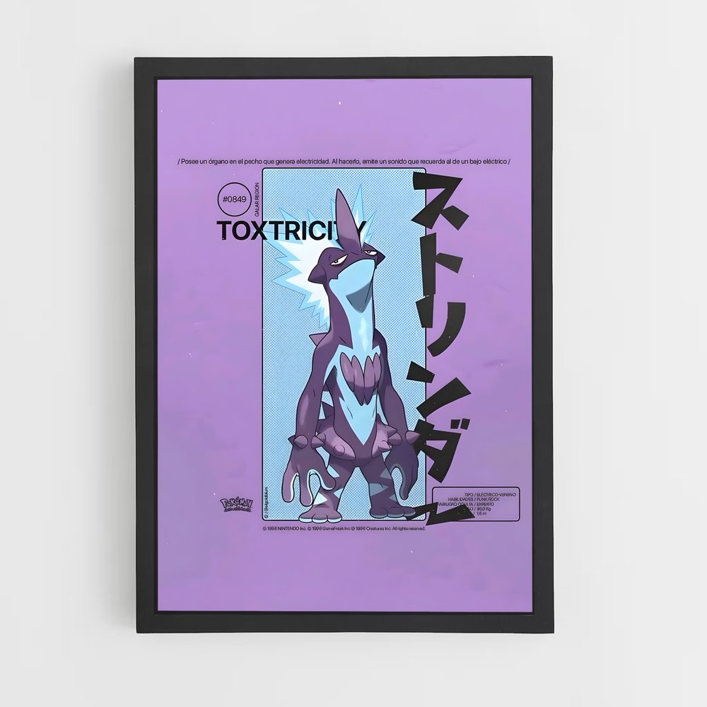Poster Toxtricity Funky – affiche Pokemon (vue 2)