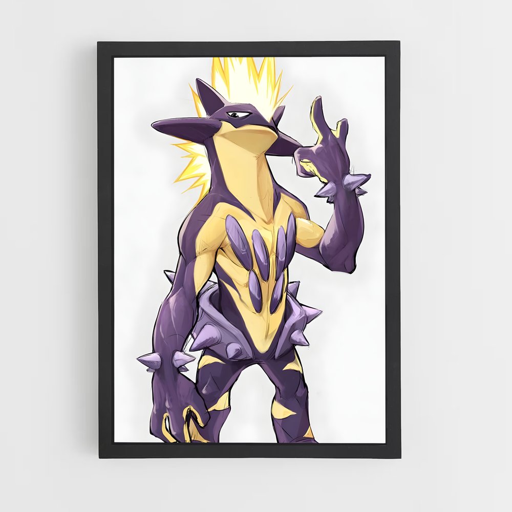 Poster Toxtricity Électro-Dynamique – affiche Pokemon (vue 2)