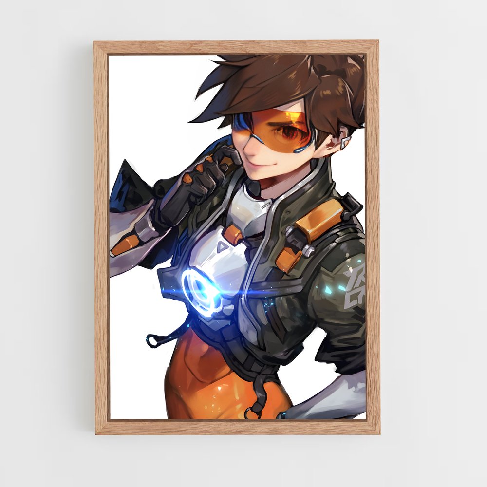 Poster Tracer espace – affiche Overwatch (vue 4)
