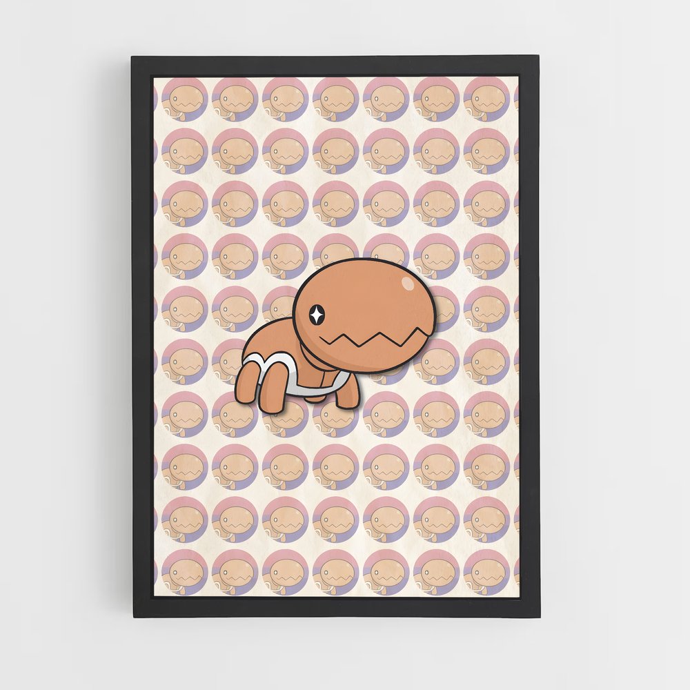 Poster Le Barbu Cartoon – affiche Pokemon (vue 2)