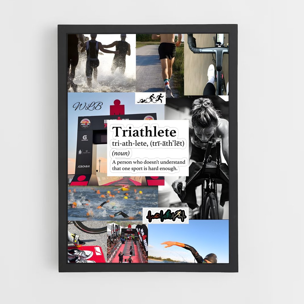 Poster Triathlon Énergie – affiche Athlétisme (vue 2)