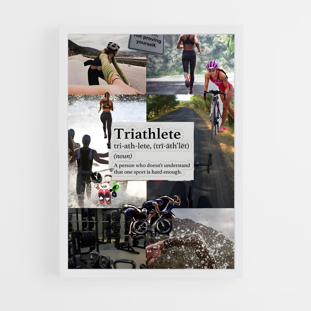 Poster Triathlon Extrême – affiche Athlétisme (vue 3)
