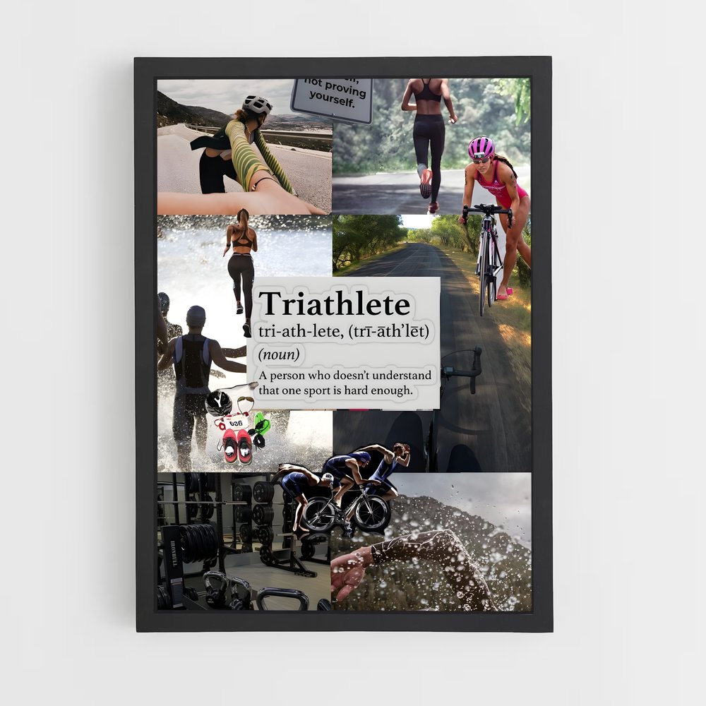 Poster Triathlon Extrême – affiche Athlétisme (vue 2)