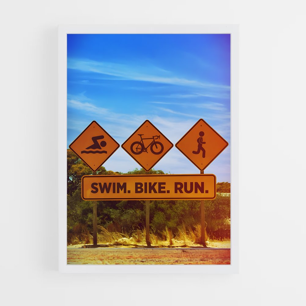 Poster Pédale et Vitesse – affiche Athlétisme (vue 3)